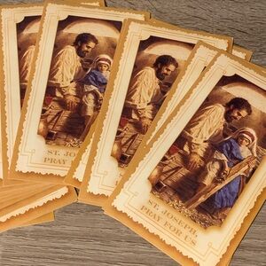 St. Joseph novena prayer cards|English